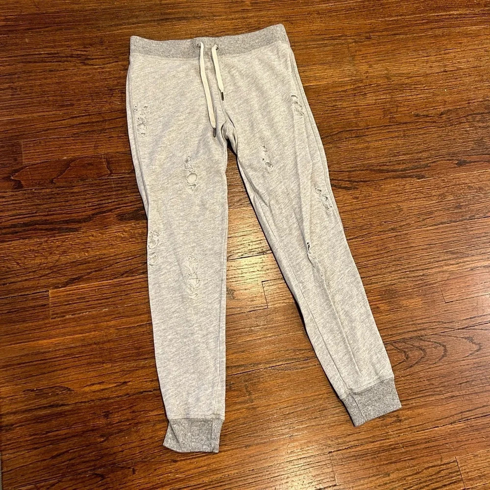 n:PHILANTHROPY Gray Distressed Gravity Sweatpants